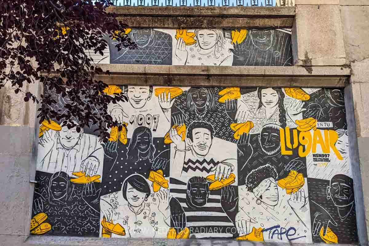13 Best Street Art in Madrid: Urban Art Gallery with Map 2 13 Best Street Art in Madrid: Urban Art Gallery with Map 1