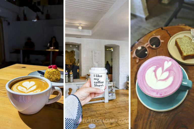 Collage of the best coffee in Tbilisi, Georgia