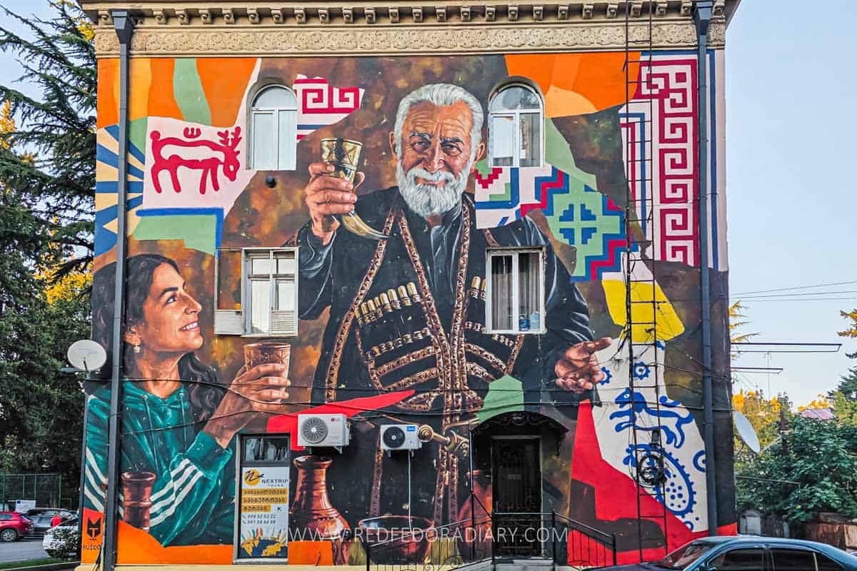 Street art in Gurjaani: 10 Beautiful Murals with a Map  6